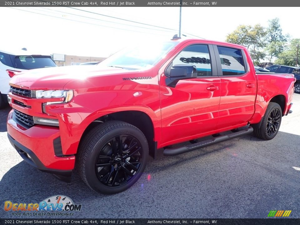 2021 Chevrolet Silverado 1500 RST Crew Cab 4x4 Red Hot / Jet Black Photo #7