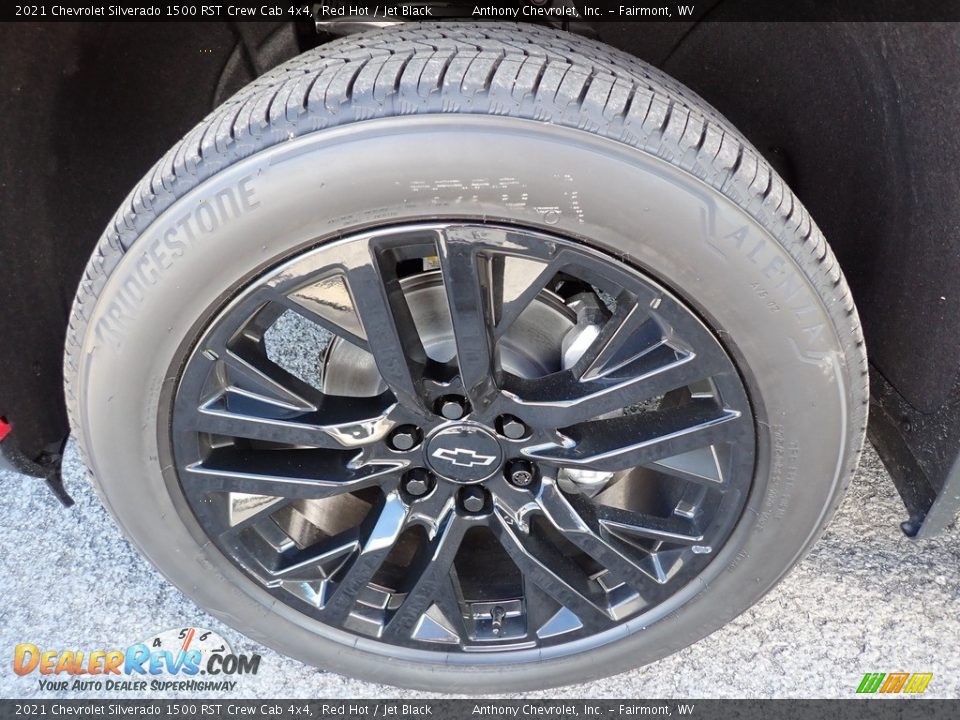 2021 Chevrolet Silverado 1500 RST Crew Cab 4x4 Red Hot / Jet Black Photo #9