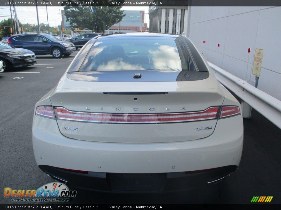 2016 Lincoln MKZ 2.0 AWD Platinum Dune / Hazelnut Photo #4