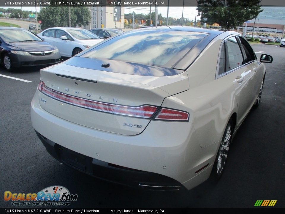 2016 Lincoln MKZ 2.0 AWD Platinum Dune / Hazelnut Photo #5