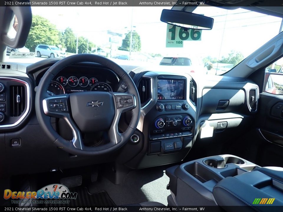 2021 Chevrolet Silverado 1500 RST Crew Cab 4x4 Red Hot / Jet Black Photo #12