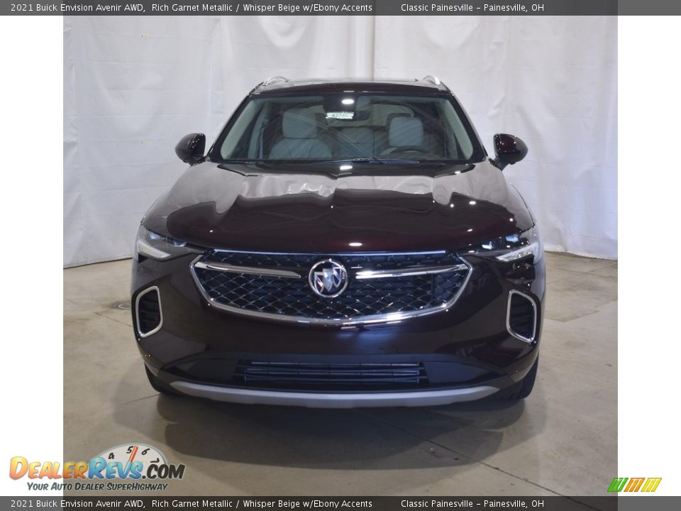 2021 Buick Envision Avenir AWD Rich Garnet Metallic / Whisper Beige w/Ebony Accents Photo #4