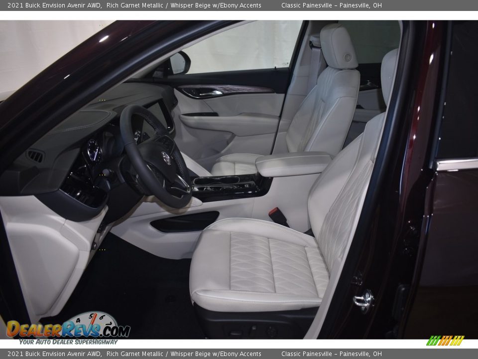 2021 Buick Envision Avenir AWD Rich Garnet Metallic / Whisper Beige w/Ebony Accents Photo #7