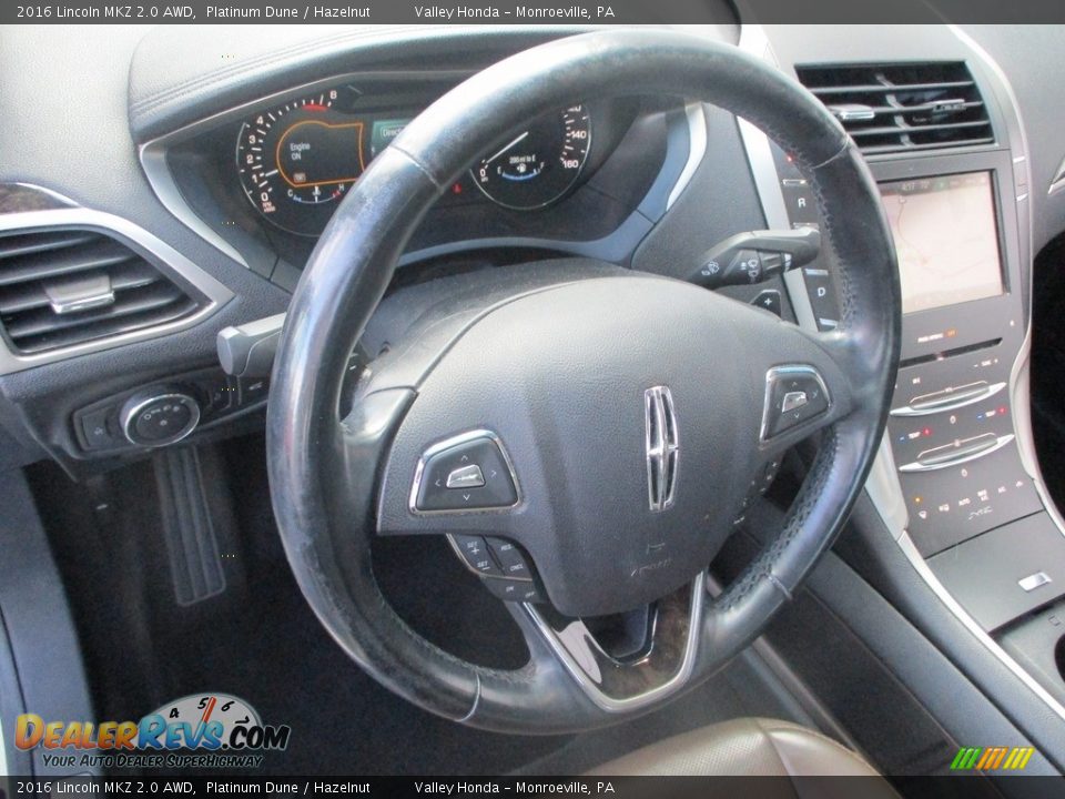 2016 Lincoln MKZ 2.0 AWD Steering Wheel Photo #14