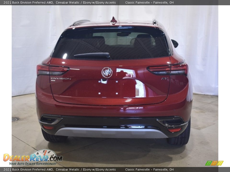 2021 Buick Envision Preferred AWD Cinnabar Metallic / Ebony w/Ebony Accents Photo #3