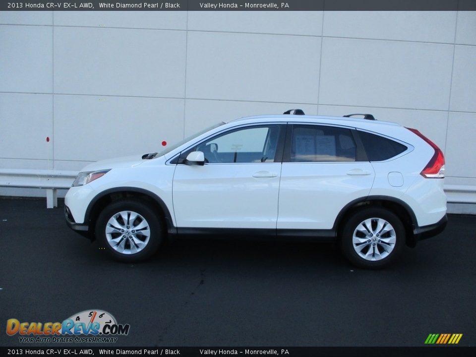 2013 Honda CR-V EX-L AWD White Diamond Pearl / Black Photo #2