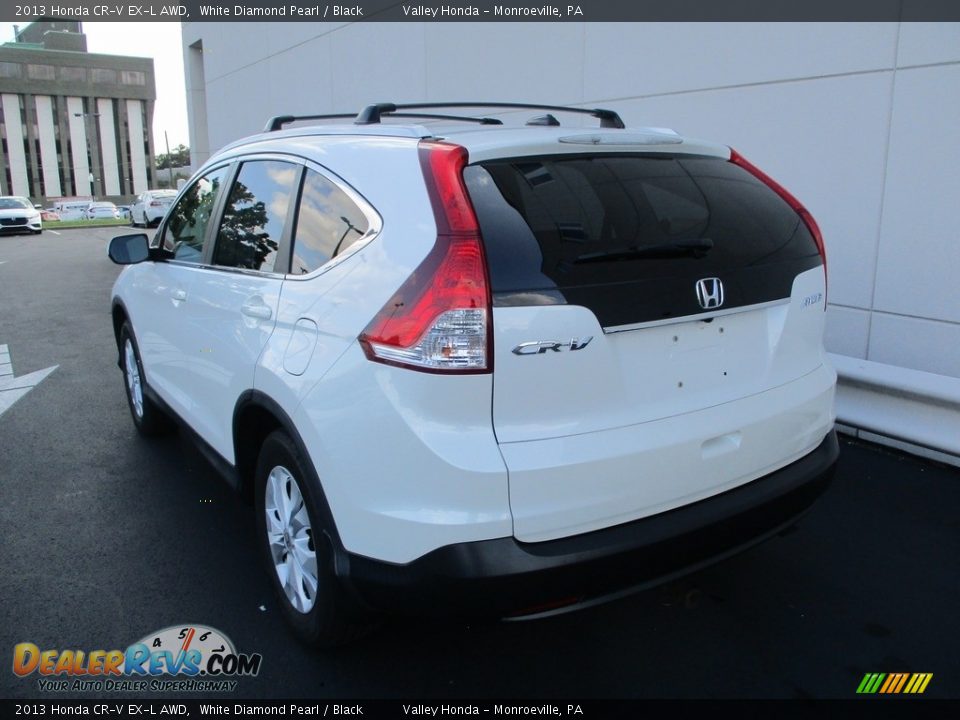 2013 Honda CR-V EX-L AWD White Diamond Pearl / Black Photo #3