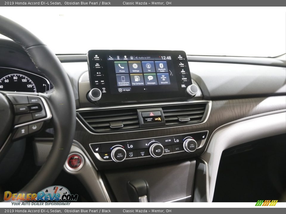 2019 Honda Accord EX-L Sedan Obsidian Blue Pearl / Black Photo #9