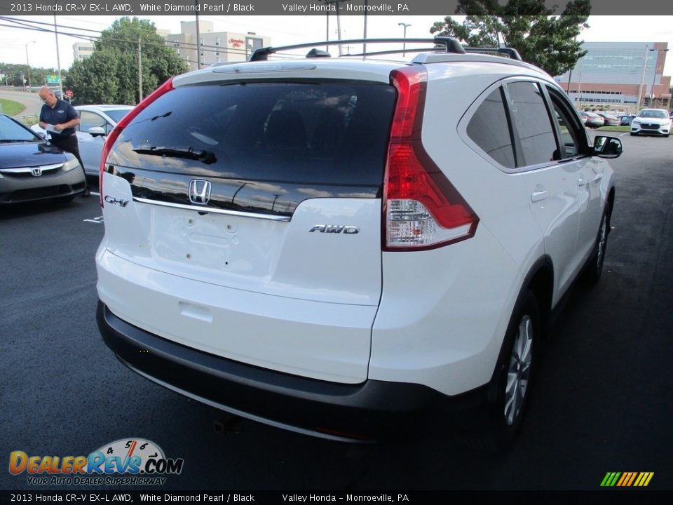 2013 Honda CR-V EX-L AWD White Diamond Pearl / Black Photo #5