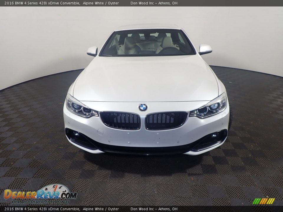 2016 BMW 4 Series 428i xDrive Convertible Alpine White / Oyster Photo #6