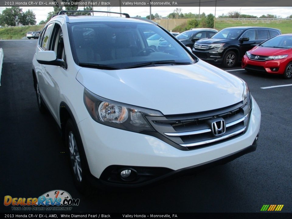 2013 Honda CR-V EX-L AWD White Diamond Pearl / Black Photo #7