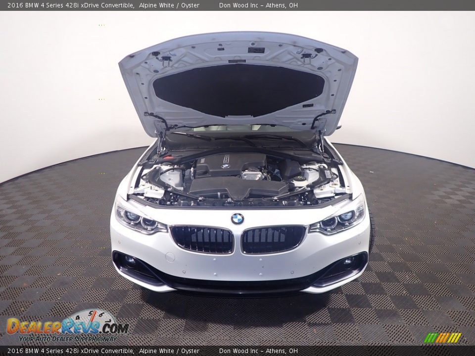 2016 BMW 4 Series 428i xDrive Convertible Alpine White / Oyster Photo #7