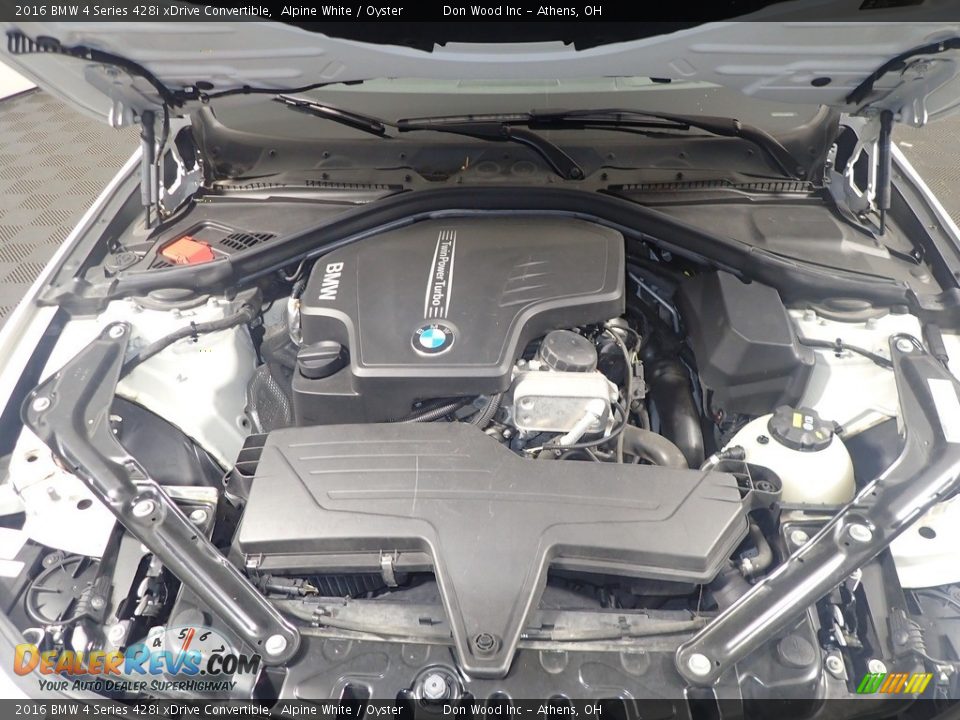 2016 BMW 4 Series 428i xDrive Convertible Alpine White / Oyster Photo #8