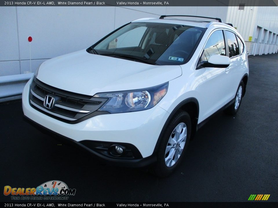 2013 Honda CR-V EX-L AWD White Diamond Pearl / Black Photo #9