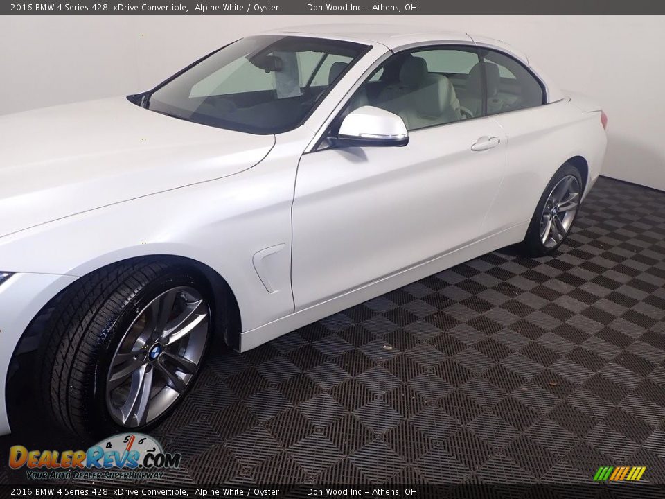 2016 BMW 4 Series 428i xDrive Convertible Alpine White / Oyster Photo #11