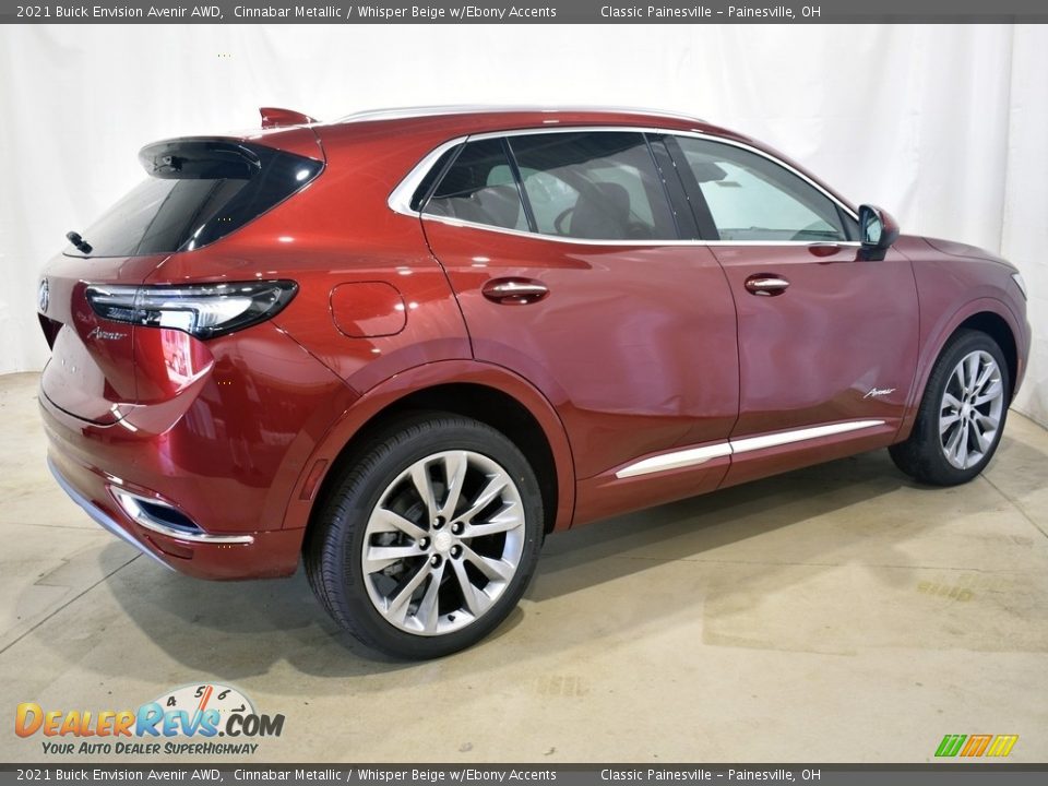 2021 Buick Envision Avenir AWD Cinnabar Metallic / Whisper Beige w/Ebony Accents Photo #2