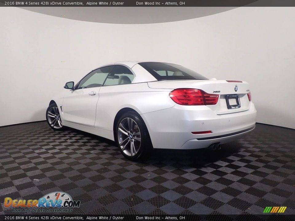 2016 BMW 4 Series 428i xDrive Convertible Alpine White / Oyster Photo #12