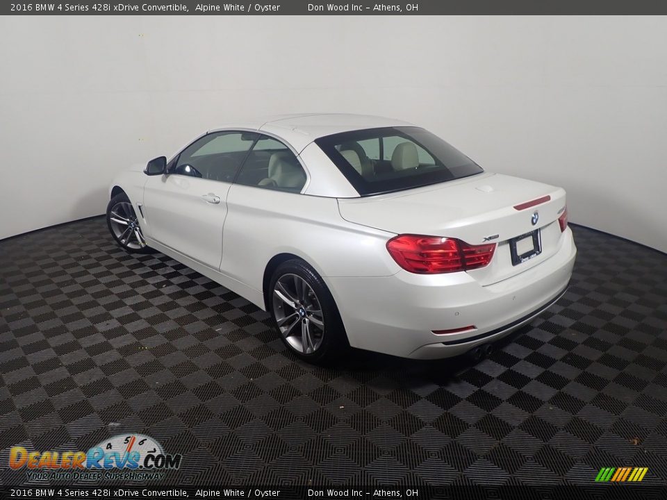 2016 BMW 4 Series 428i xDrive Convertible Alpine White / Oyster Photo #13