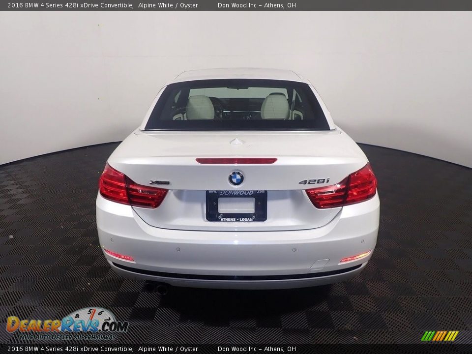 2016 BMW 4 Series 428i xDrive Convertible Alpine White / Oyster Photo #14