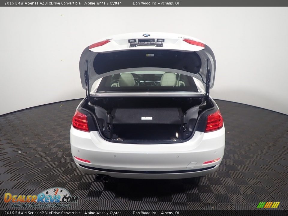 2016 BMW 4 Series 428i xDrive Convertible Alpine White / Oyster Photo #15