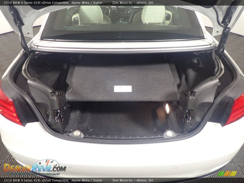 2016 BMW 4 Series 428i xDrive Convertible Alpine White / Oyster Photo #16
