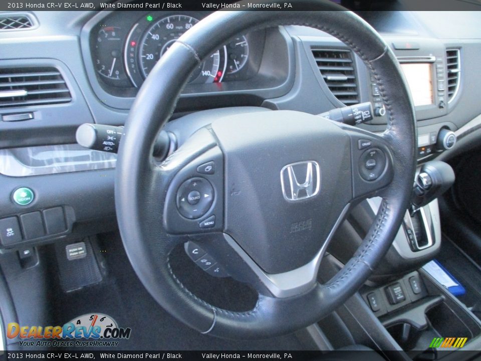 2013 Honda CR-V EX-L AWD White Diamond Pearl / Black Photo #14