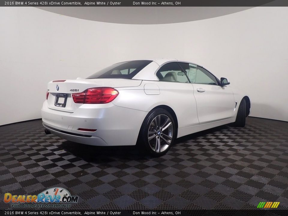 2016 BMW 4 Series 428i xDrive Convertible Alpine White / Oyster Photo #17