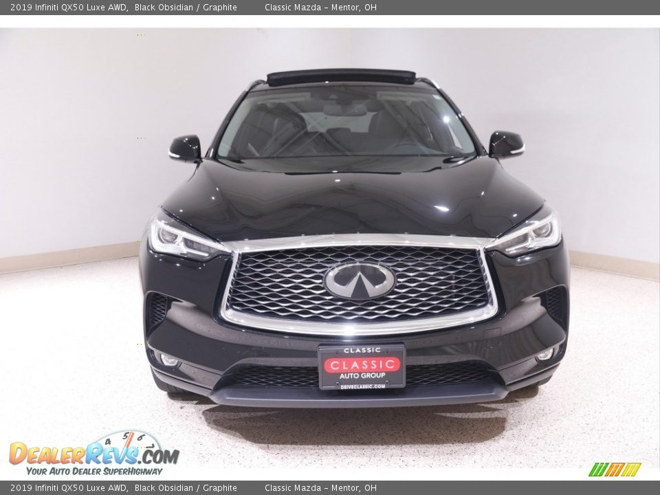 2019 Infiniti QX50 Luxe AWD Black Obsidian / Graphite Photo #2