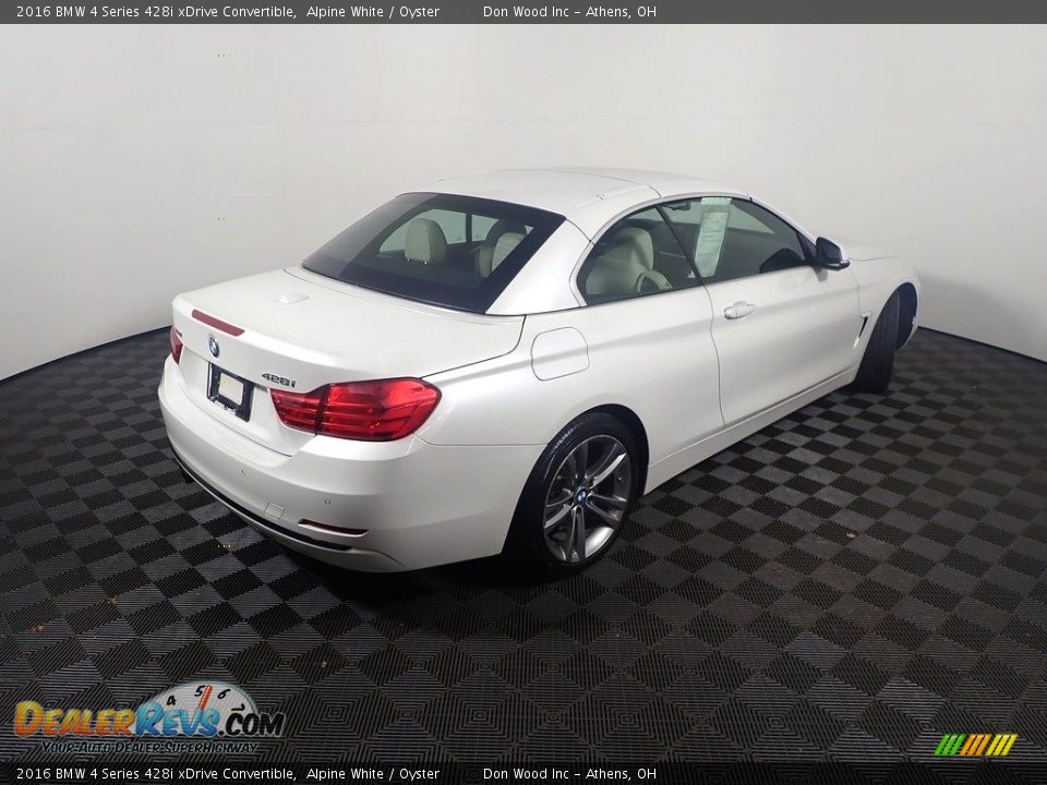 2016 BMW 4 Series 428i xDrive Convertible Alpine White / Oyster Photo #18