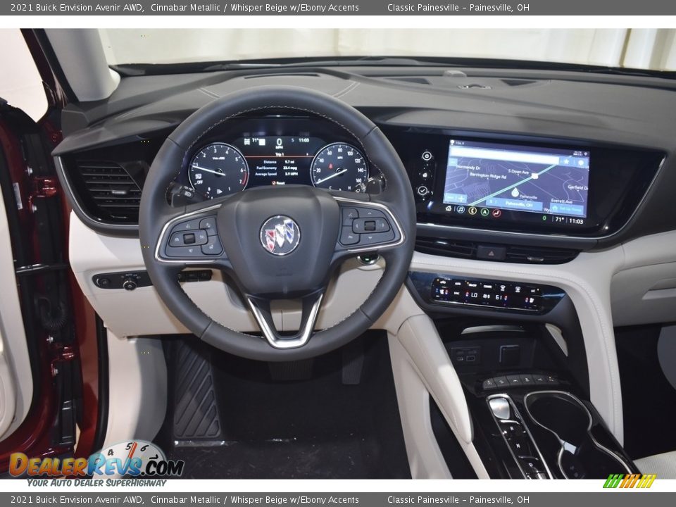 2021 Buick Envision Avenir AWD Cinnabar Metallic / Whisper Beige w/Ebony Accents Photo #9