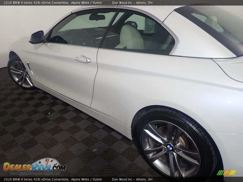 2016 BMW 4 Series 428i xDrive Convertible Alpine White / Oyster Photo #19