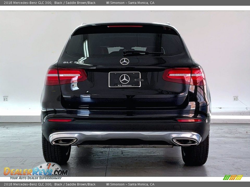 2018 Mercedes-Benz GLC 300 Black / Saddle Brown/Black Photo #3