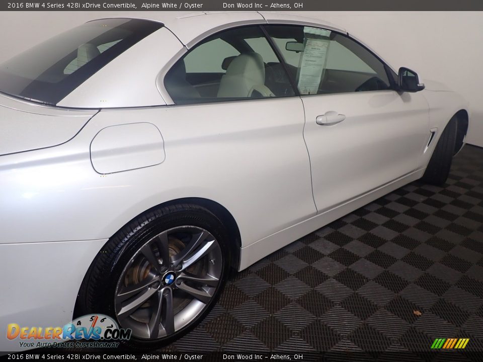 2016 BMW 4 Series 428i xDrive Convertible Alpine White / Oyster Photo #20