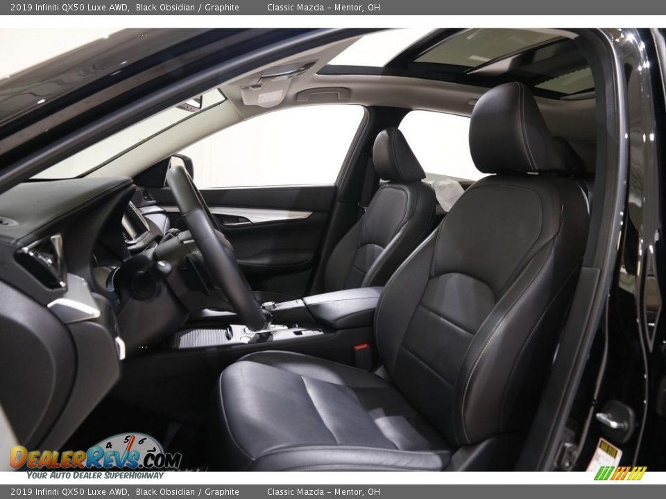 2019 Infiniti QX50 Luxe AWD Black Obsidian / Graphite Photo #5