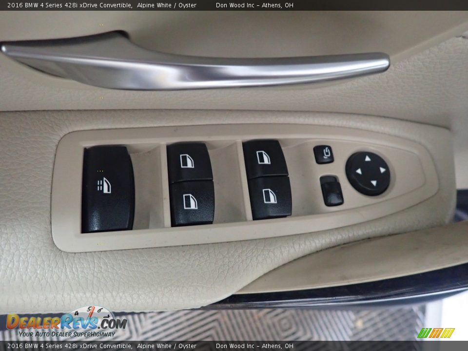 2016 BMW 4 Series 428i xDrive Convertible Alpine White / Oyster Photo #22