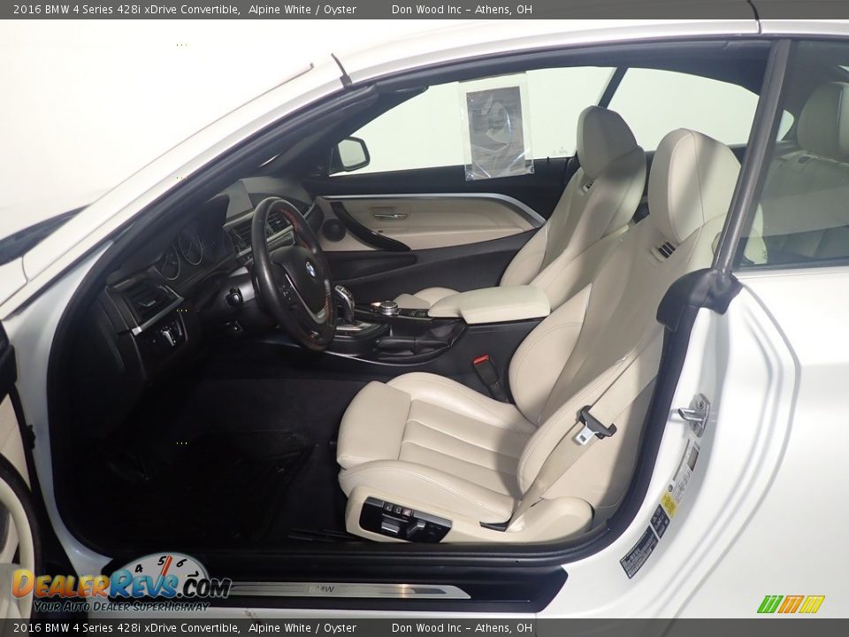 2016 BMW 4 Series 428i xDrive Convertible Alpine White / Oyster Photo #23