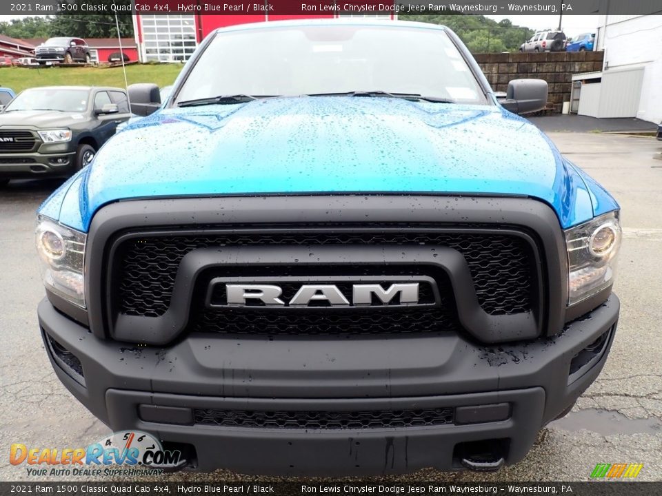 2021 Ram 1500 Classic Quad Cab 4x4 Hydro Blue Pearl / Black Photo #8