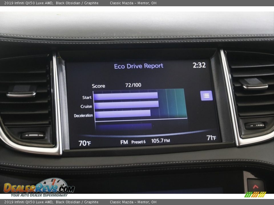 2019 Infiniti QX50 Luxe AWD Black Obsidian / Graphite Photo #12