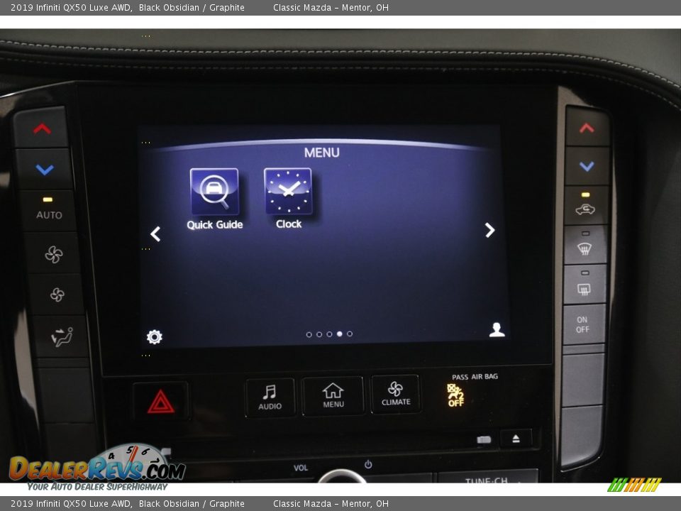 2019 Infiniti QX50 Luxe AWD Black Obsidian / Graphite Photo #14