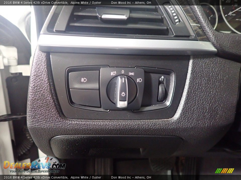 2016 BMW 4 Series 428i xDrive Convertible Alpine White / Oyster Photo #31