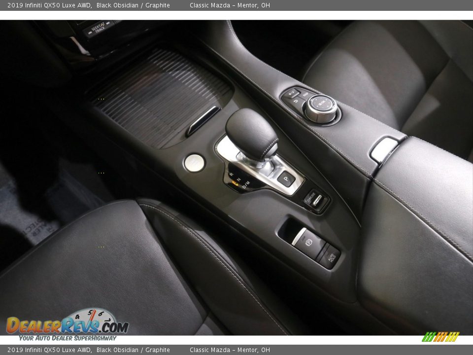 2019 Infiniti QX50 Luxe AWD Black Obsidian / Graphite Photo #19