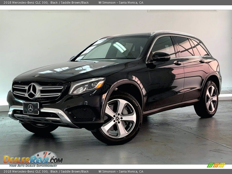 2018 Mercedes-Benz GLC 300 Black / Saddle Brown/Black Photo #12