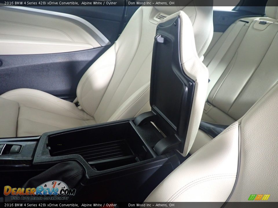 2016 BMW 4 Series 428i xDrive Convertible Alpine White / Oyster Photo #33