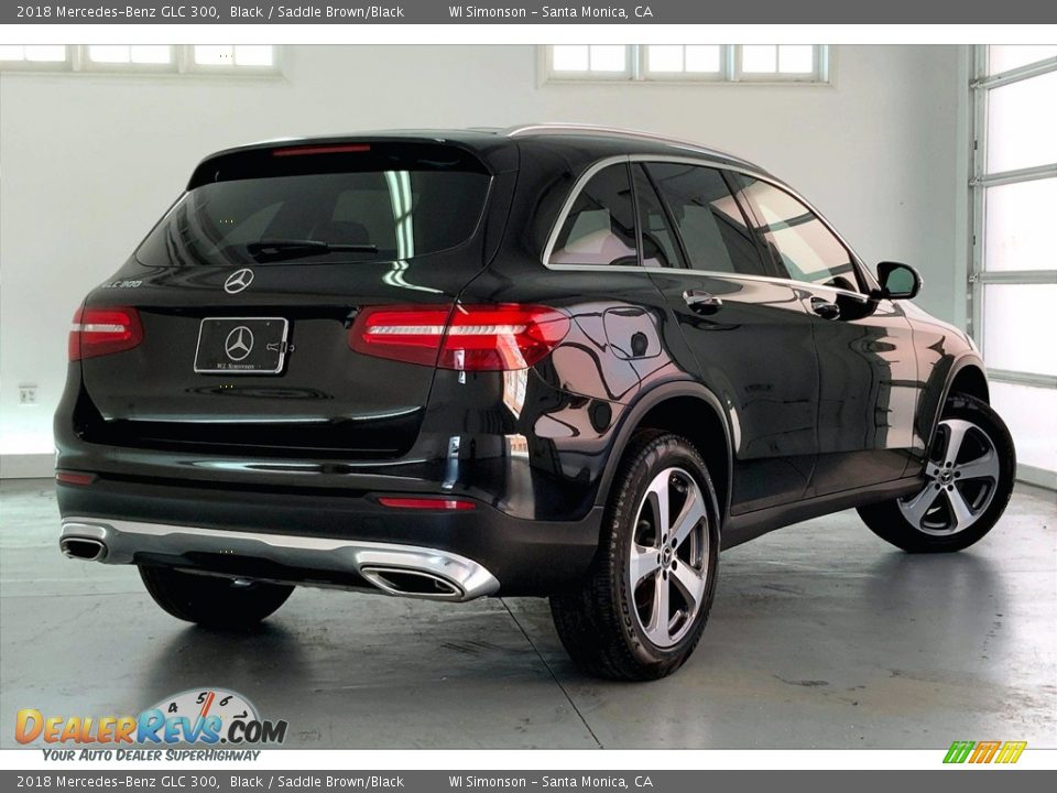 2018 Mercedes-Benz GLC 300 Black / Saddle Brown/Black Photo #13