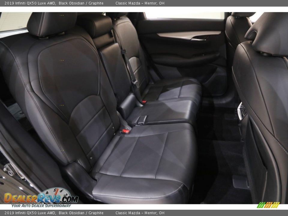 2019 Infiniti QX50 Luxe AWD Black Obsidian / Graphite Photo #22