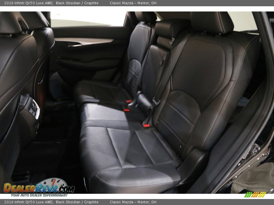2019 Infiniti QX50 Luxe AWD Black Obsidian / Graphite Photo #23