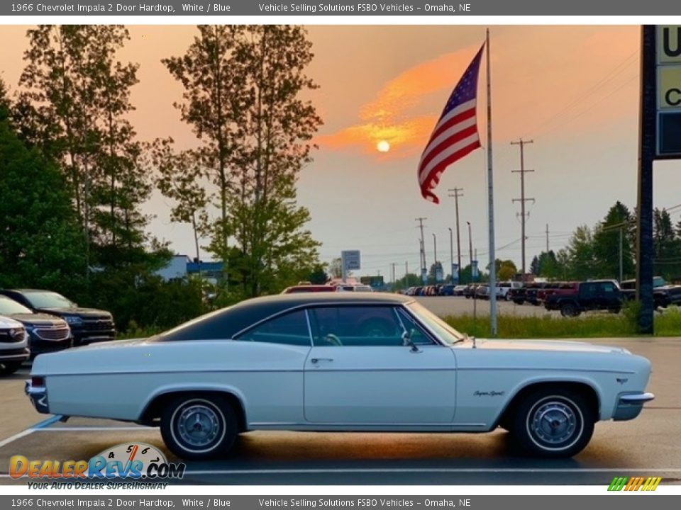 White 1966 Chevrolet Impala 2 Door Hardtop Photo #2