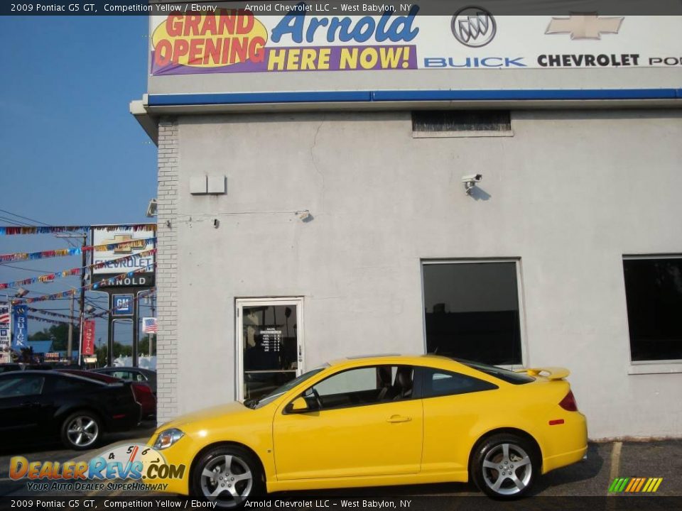 2009 Pontiac G5 GT Competition Yellow / Ebony Photo #3