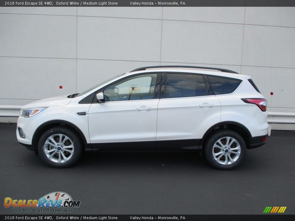 2018 Ford Escape SE 4WD Oxford White / Medium Light Stone Photo #2