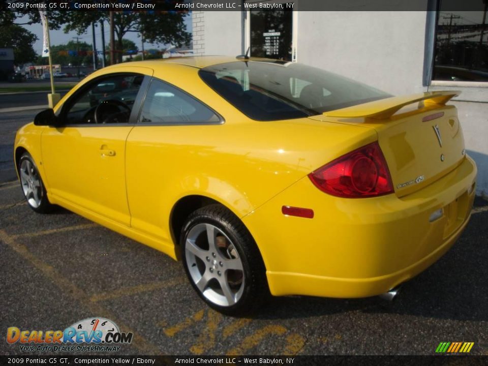 2009 Pontiac G5 GT Competition Yellow / Ebony Photo #4